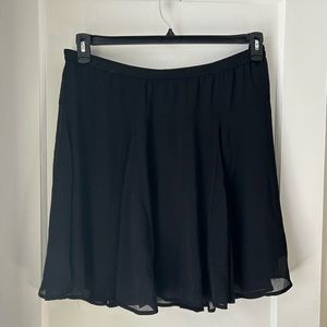 BLACK CHIFFON GAUZE SKIRT